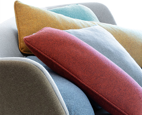 Coloured fire retardant fabric for armchairs and sofas in waiting rooms, lobbies, hotel lobbies with high transit of people